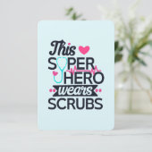 看護おもしろいスーパーヒーローことわざありがとう 招待状 (スタンド正面)