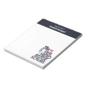 看護おもしろいスーパーヒーローことわざタイポグラフィ ノートパッド (回転)