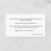 看護にはカードを呼ぶ人が必要 コーリングカード (裏面)