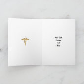 看護のお祝いのカスタムはメッセージを個人化します カード (内部)