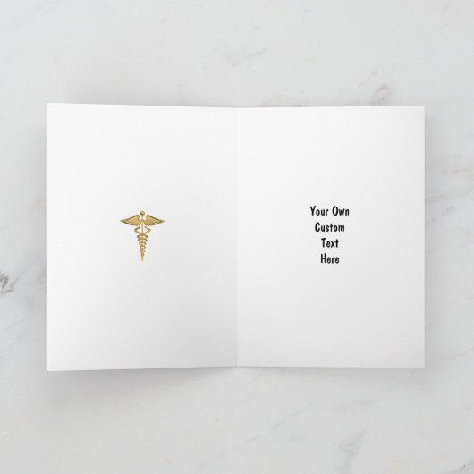 看護のお祝いのカスタムはメッセージを個人化します カード (内部)