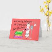 看護のインストラクターのギフト カード (黄色い花)