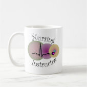 看護のインストラクターのギフト コーヒーマグカップ (左)