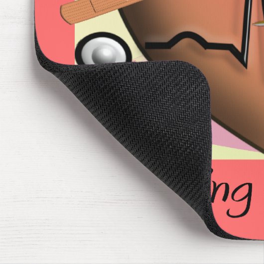 看護のインストラクターはギフト感謝していしています マウスパッド (コーナー)