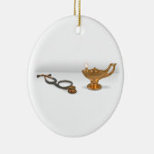 看護のランプおよび聴診器 セラミックオーナメント (右)