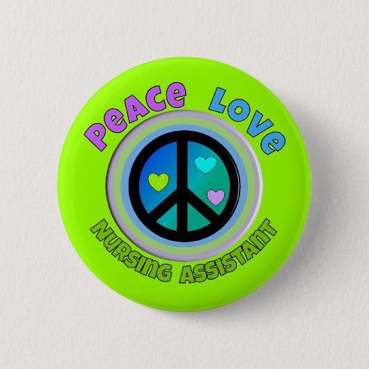 看護の助手のギフト 缶バッジ (正面)