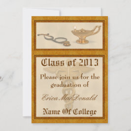 看護の卒業の招待状 招待状