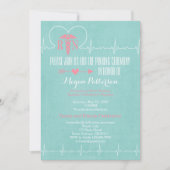 看護の卒業の発表 招待状 (正面)