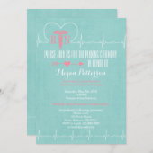 看護の卒業の発表 招待状 (正面/裏面)