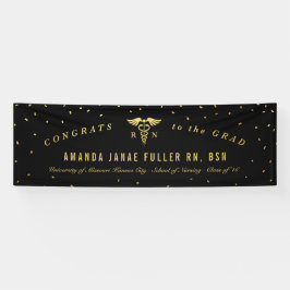 看護の卒業パーティーのための旗の装飾 横断幕