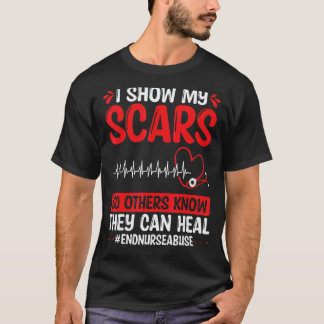 看護の暴力 私の傷跡を見せて 治癒 看護師虐待 Tシャツ