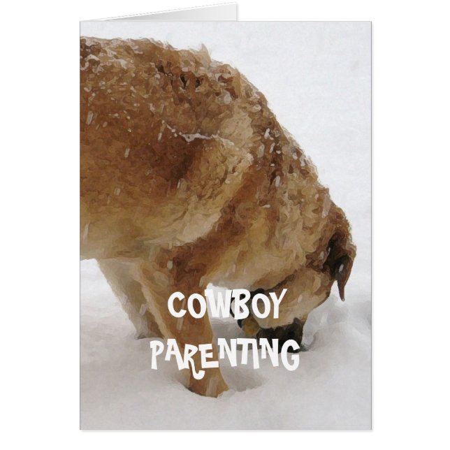 看護の熱のアドバイスのかわいい犬-カウボーイのParenting (正面)