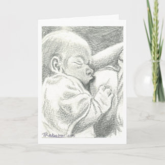 看護の生まれたばかりのな誕生の発表 案内状