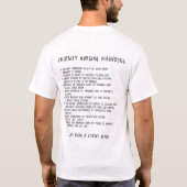看護の診断のワイシャツ Tシャツ (裏面)