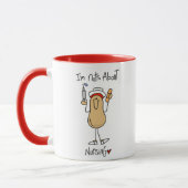 看護のTシャツおよびギフトについてのナット マグカップ (左)