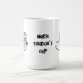 看護はハート |おもしろいナース コーヒーマグカップ (中央)