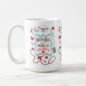 看護はハート・マググの仕事だ コーヒーマグカップ (左)