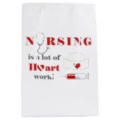 看護は大変な仕事だ ミディアムペーパーバッグ (正面)