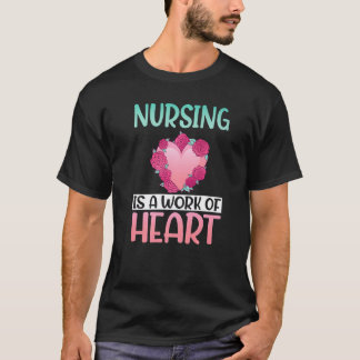 看護は心の仕事 病院看護師 Tシャツ