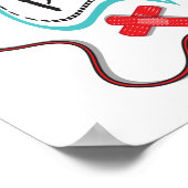 看護は私のパワーすごいポスタープリント ポスター (角)