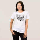 看護は私の超大国だ トライブレンドTシャツ (正面全面)