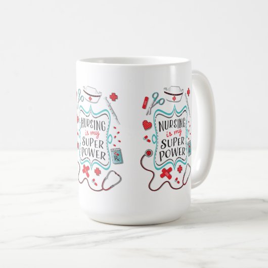 看護は私の軍事大国のマグです コーヒーマグカップ (正面右)