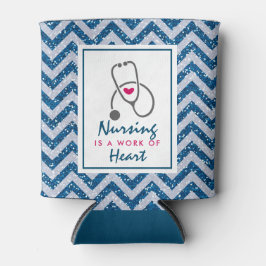 看護は聴診器を用いたハートことわざの仕事 缶クーラー