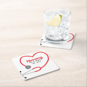 看護は芸術である スクエアペーパーコースター (インサイチュ)