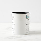 看護は芸術のマグです ツートーンマグカップ (中央)