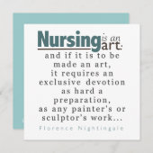 看護は芸術の卒業の発表です 案内状 (正面/裏面)