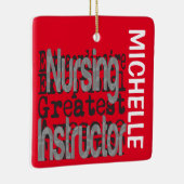 看護インストラクター非凡カスタム セラミックオーナメント (右)