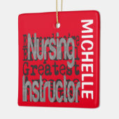 看護インストラクター非凡カスタム セラミックオーナメント (左)