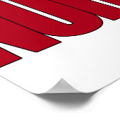 看護キャップポスター付き大赤ナース ポスター (角)