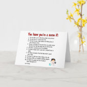 看護ショット用グリーティングカスタマイズカード –  カード (黄色い花)