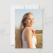 看護シンプル卒業サンキューカード サンキューカード (裏面)