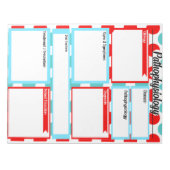 看護ドキュメント病態生理学テンプレート ノートパッド (正面)