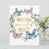 看護ナース感謝お礼ギフト引用文 カード (スタンド正面)