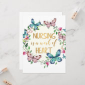 看護ナース感謝お礼ギフト引用文 カード (正面/裏面インサイチュ)