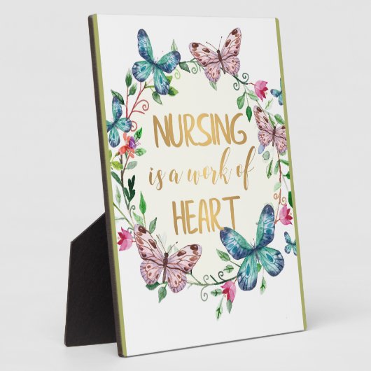 看護ナース感謝お礼ギフト引用文 フォトプラーク (側面)