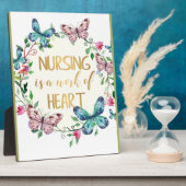 看護ナース感謝お礼ギフト引用文 フォトプラーク (側面)