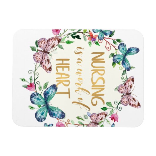 看護ナース感謝お礼ギフト引用文 マグネット (横)