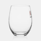 看護パーソナライズされた助手 ステムなしワイングラス (右)