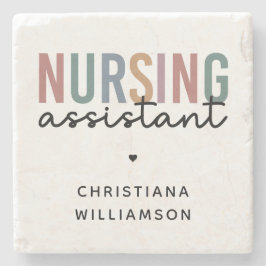 看護パーソナライズされた助手 ストーンコースター