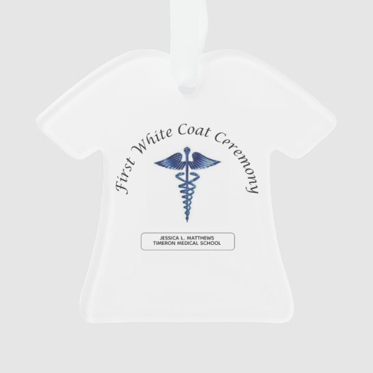 看護ファースト・ホワイト・コート・セレモニー オーナメント (正面)