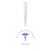 看護ファースト・ホワイト・コート・セレモニー キューブオーナメント (右)