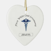 看護ファースト・ホワイト・コート・セレモニー セラミックオーナメント (右)