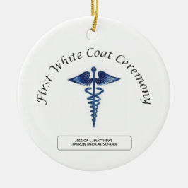 看護ファースト・ホワイト・コート・セレモニー セラミックオーナメント