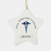 看護ファースト・ホワイト・コート・セレモニー セラミックオーナメント (右)