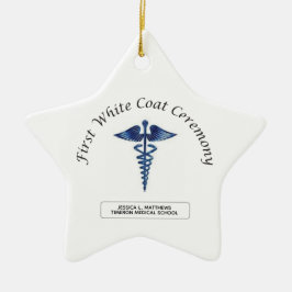 看護ファースト・ホワイト・コート・セレモニー セラミックオーナメント