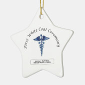 看護ファースト・ホワイト・コート・セレモニー セラミックオーナメント (左)